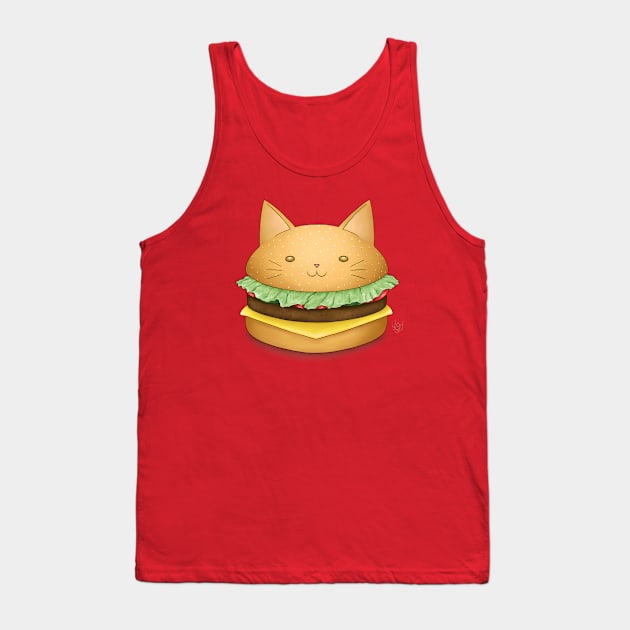 Burguer Cat Tank Top by BastetLand